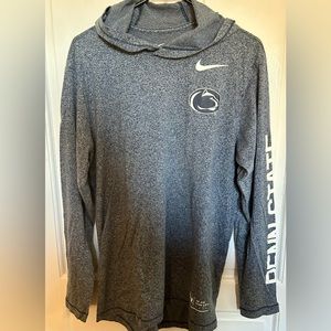 Long sleeved hooded Penn State Nike tee, men’s large